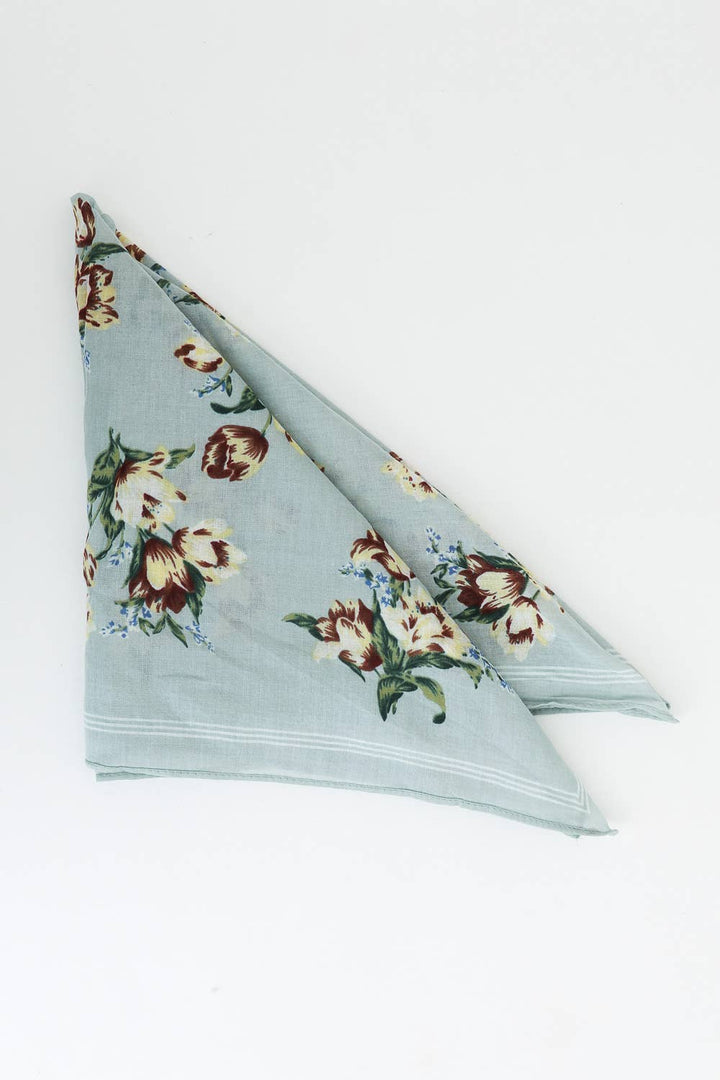 High-Quality Orchid Pattern Bandana - Ideal for All Seasons: Mauve