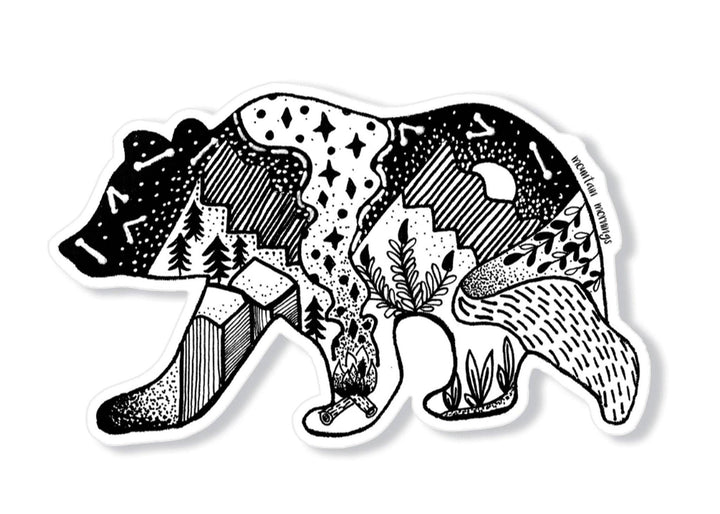 Roaming Bear Sticker