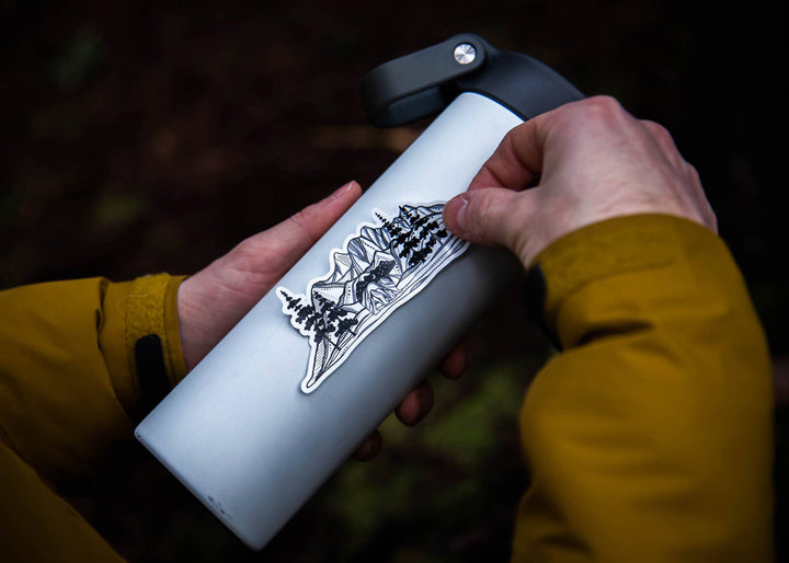 Bear and Mountain Sticker