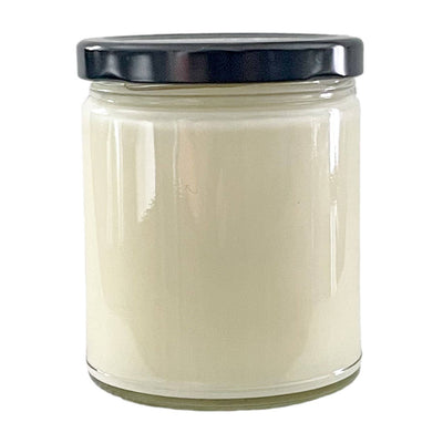 NO LABEL SOY WAX CANDLE - BLACK LID: 8 oz Single Wick / Sunset