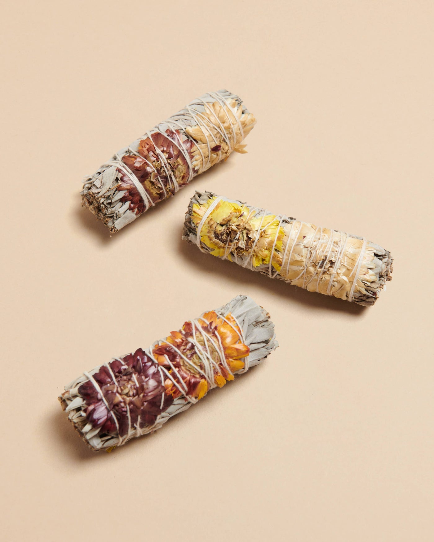 Sage + Flowers Smudge Bundle Sticks