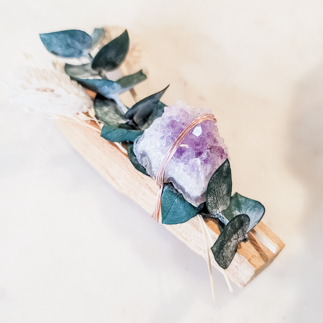 Palo Santo x Amethyst Floral Bundle