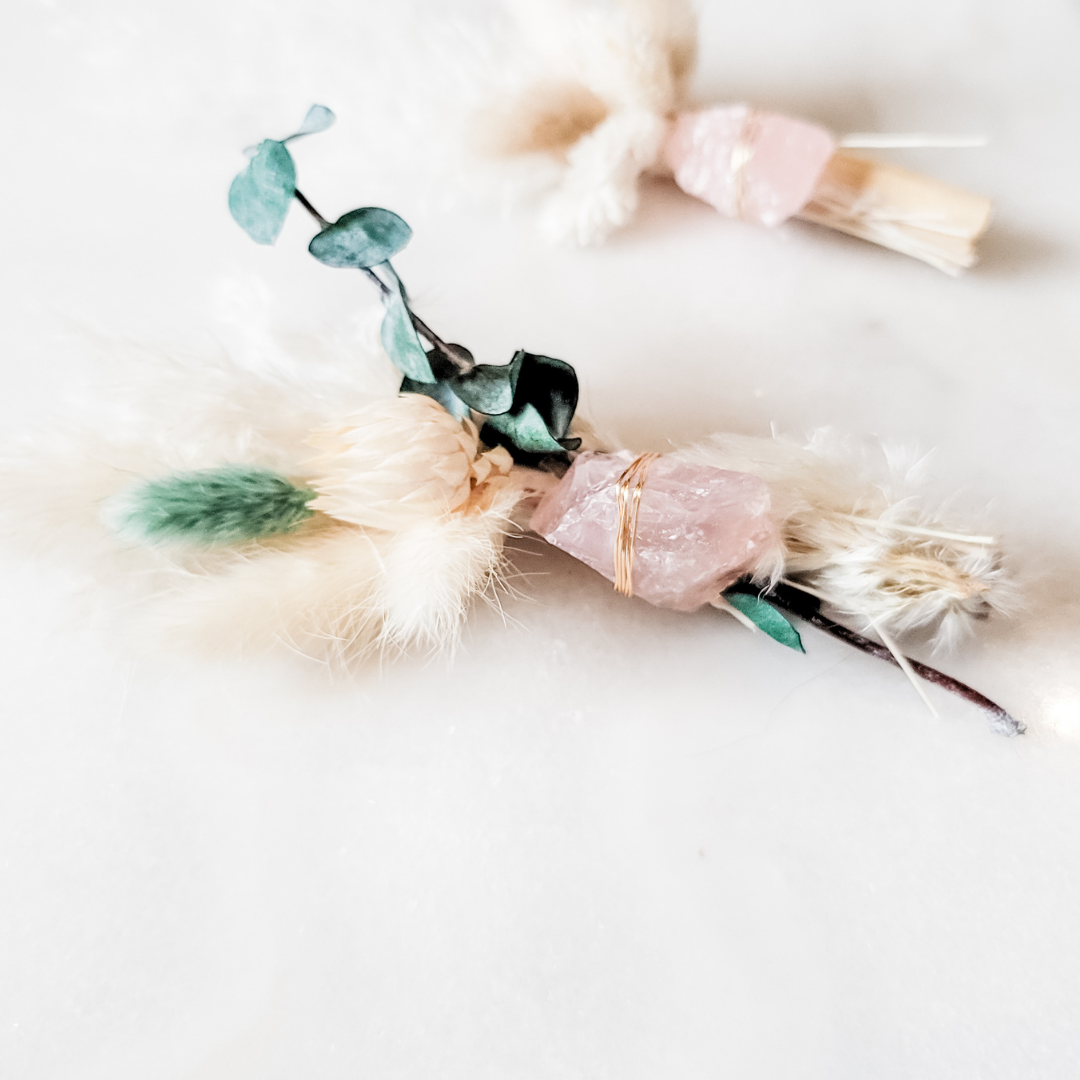 Palo Santo x Rose Quartz Floral Bundle